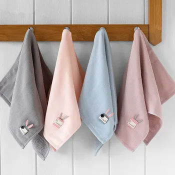 

1 Pc 25x50cm Cartoon Cute Teacup Rabbit Gauze Cotton Absorbent Child Kid Baby Hand Face Wash Towel