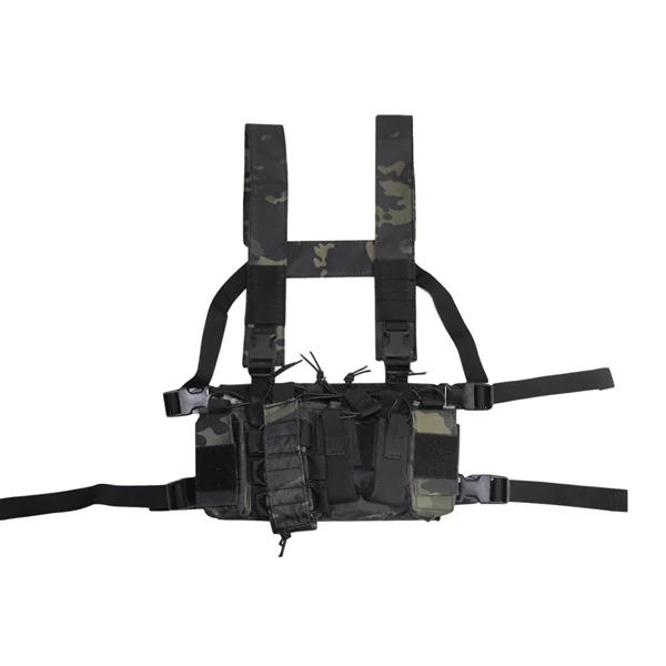 Tactical Vest Airsoft Paintball Carrier Strike chaleco chest rig Pack Military equipment Pouch Duty vest - Цвет: black cp