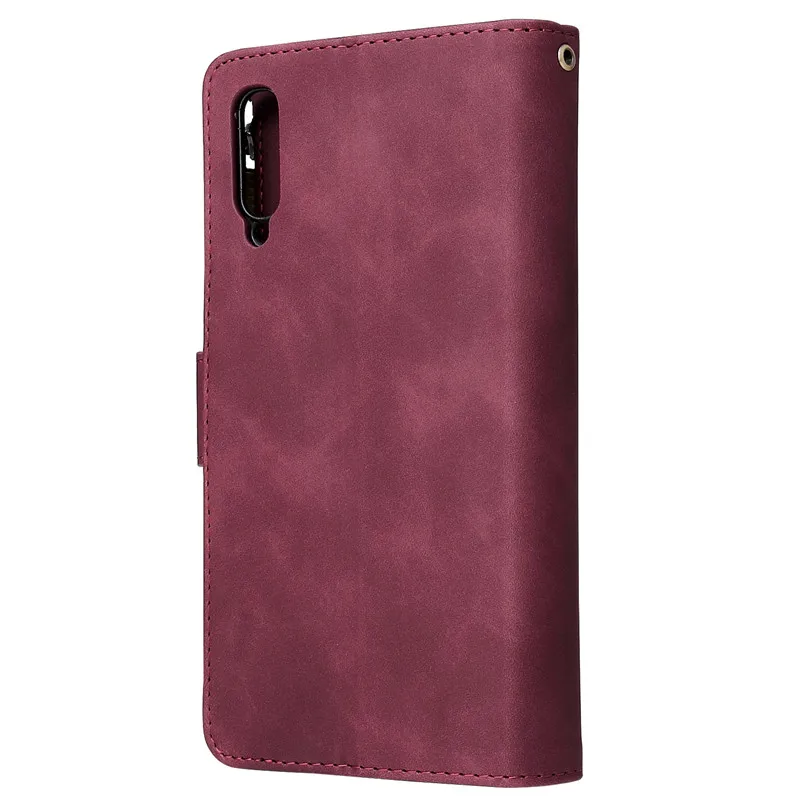Luxury Leather Zipper Wallet Flip Phone Cases Samsung Galaxy S10 E S9 S8 Plus A70 A50 A40 A30 A20 A10 Note 9 10 Case Cover Phone Case04