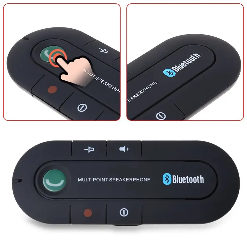 1 комплект беспроводной Bluetooth Hands Free автомобильный динамик телефон солнцезащитный козырек клип музыкальный плеер