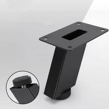 Регулируемые по высоте ножки для мебели, ножки для шкафа, стола, черный металлический косой штырь для телевизора, шкафа, дивана, уровня ног, фурнитура