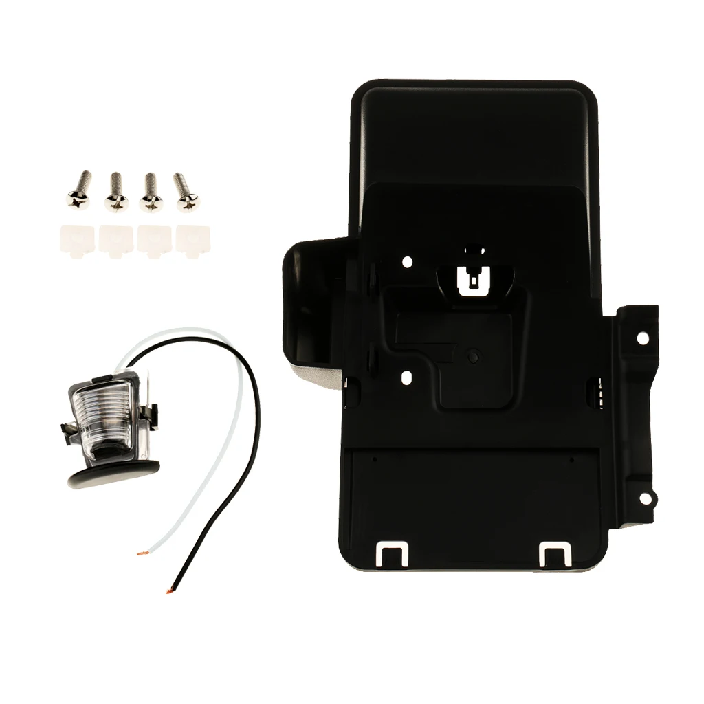 Rear License Plate Bracket Holder with Light Lamp For Jeep Wrangler 2009-2014