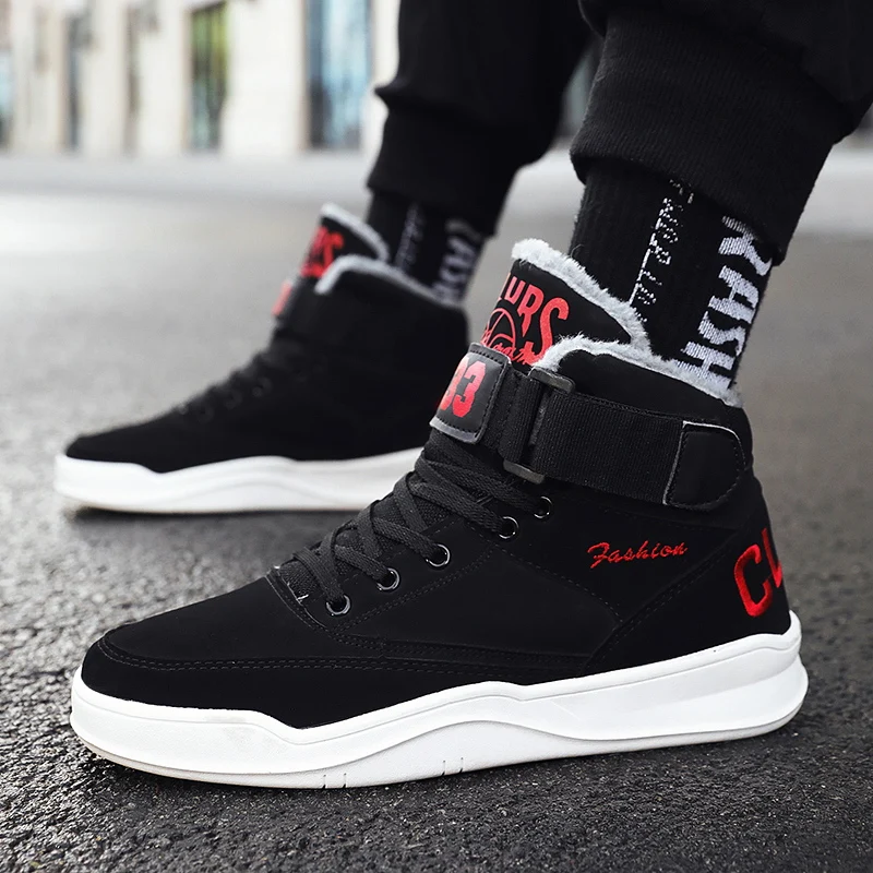 Cheap BIGFIRSE Men Sneakers Winter Lace up Outdoor Man Fashion Sneaker Autumn Winter Flats Shoes Zapatillas Hombre 2019 Men Sneakers