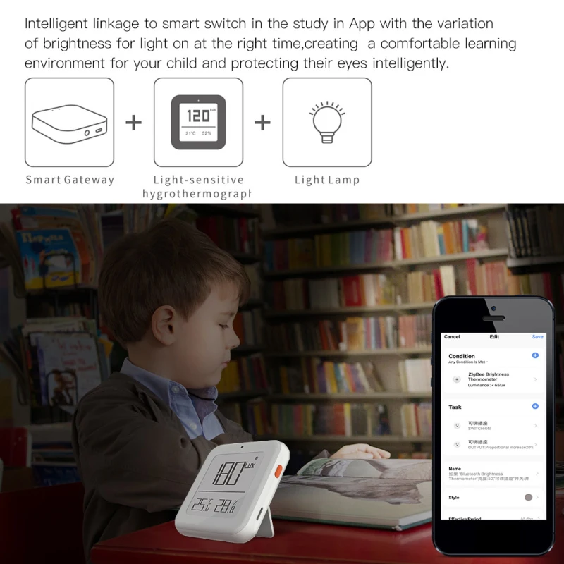 Temperatura e Sensor de Umidade com Tela Funciona com Vida Tuya Zigbee Wifi Casa Inteligente Led Suporte Vida App 13 com vida inteligente suporte zigbee vida inteligente app