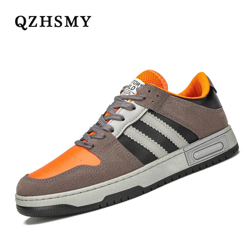 Кроссовки мужские на шнуровке Вулканизированная подошва удобная повседневная