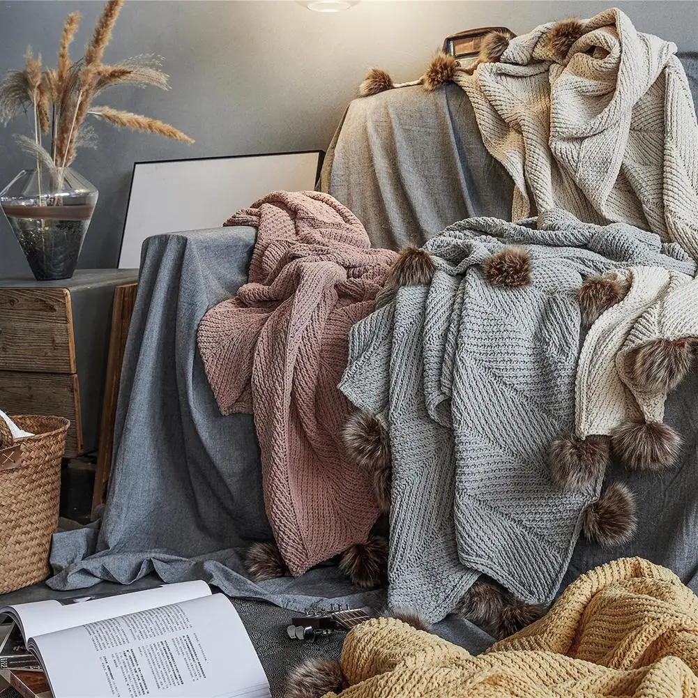 130x160cm Blankets For Beds Solid Yellow Pink Gray Color Soft Warm Blanket On The Bed Home Office Sofa Throw Blanket
