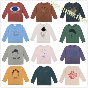 

Pre-sale 2020aw Autumn and Winter Children's Clothing 100% Cotton Long-sleeved T-shirt Girls Tops Baby Boy Clothes