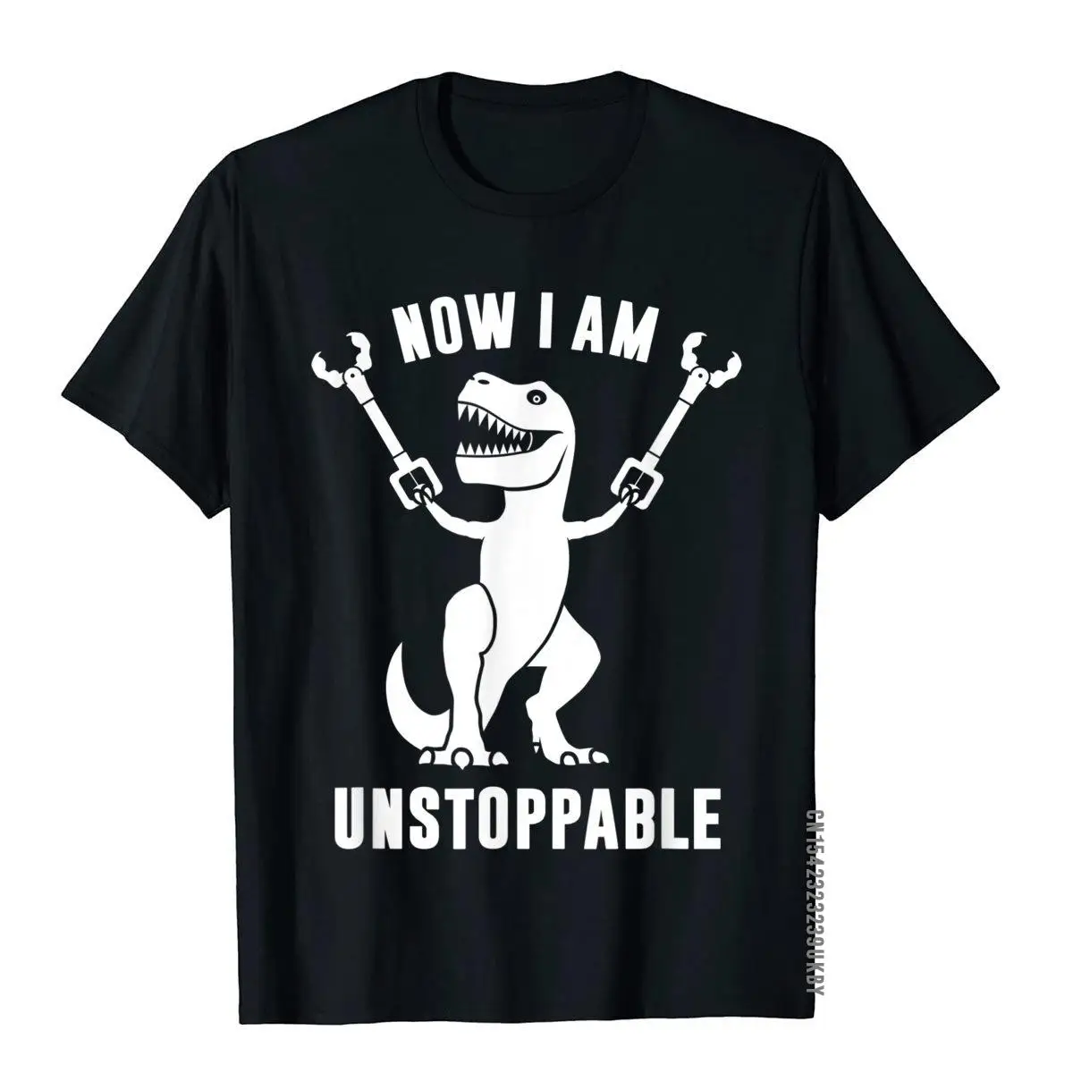 Ora Sono Inarrestabile Divertente T-Shirt T-Rex Top Shirt Rife Maglietta Da Uomo In Cotone Estivo Alla Moda