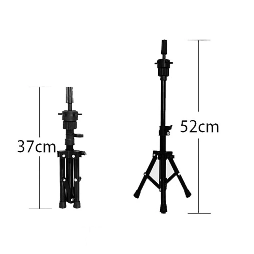 

Adjustable Wig Stand Tripod Holder For Wig Making Hairdressing Training Mannequin Head Mini Table Wig Stand Holder