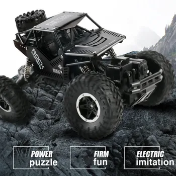 

Replaceable Tire 4WD 2.4G Electric RC Car Remote Control Tracked Climbing Car On The Radio Control Toys For Children gift