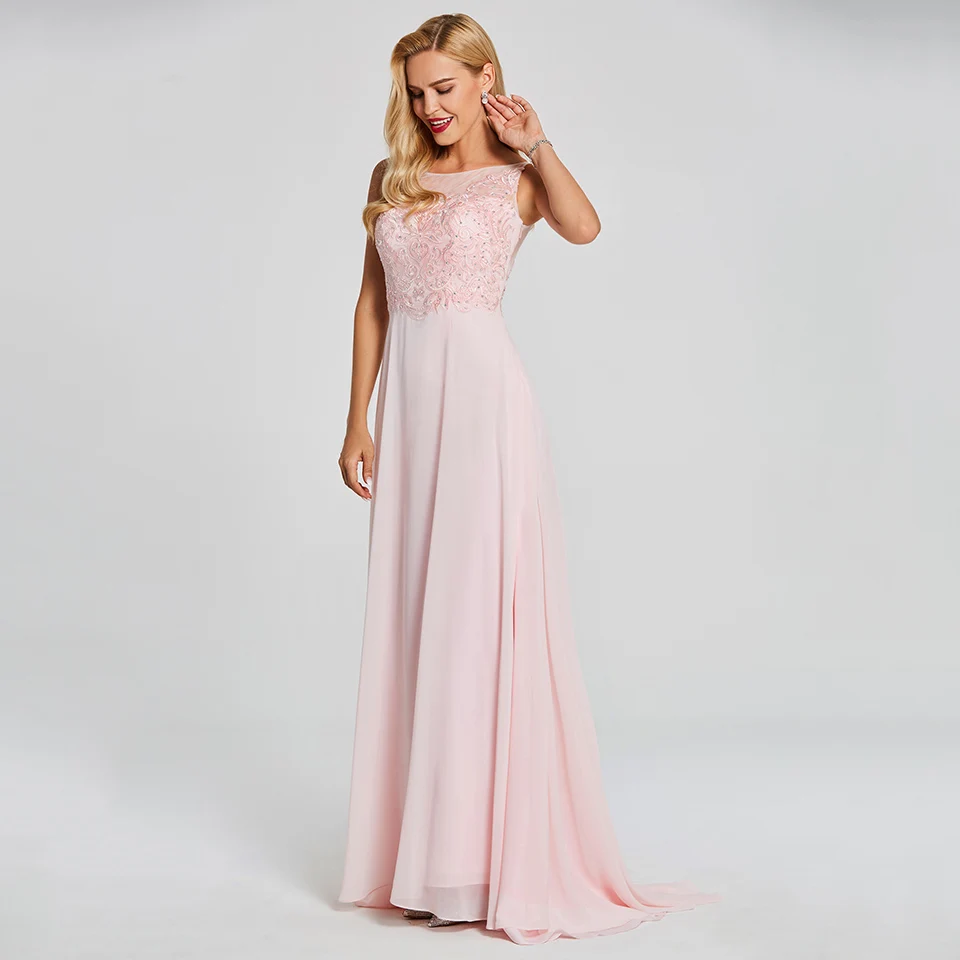 

Dressv red long evening dress cheap scoop neck appliques beading wedding party formal dress a line evening dresses
