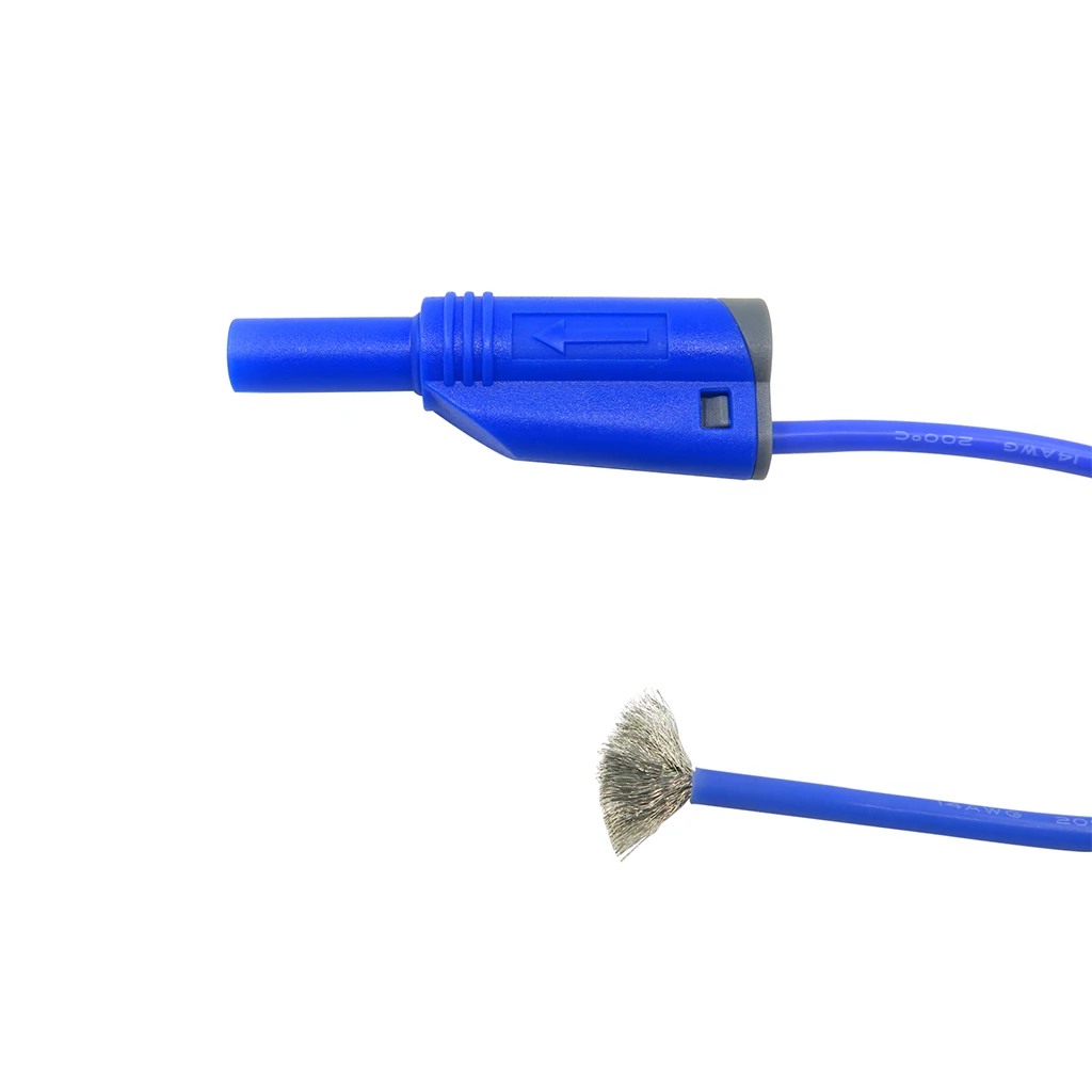 5 Pieces Test Wire Probe Lead 4mm 14awg Silicone Banana To Banana Plug For Tester Multimeter