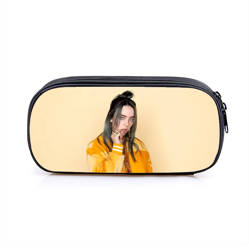 Косметичка Billie Eilish, чехол для карандашей s BE, женские косметички, сумка для девочек-подростков, футляр для карандашей, чехол bille elish, школьные принадлежности - Цвет: 25