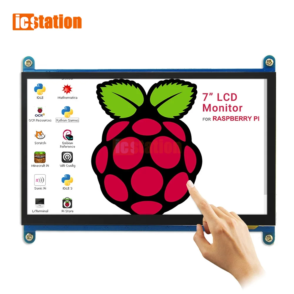 Display Lcd Da 7 Pollici Touchscreen Compatibile Hdmi Risoluzione 1024X600 Tn Sistemi Di Supporto Touchscreen Capacitivo Per Raspberry P