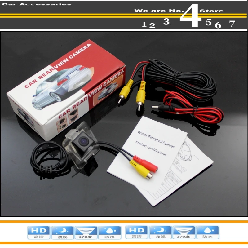 For Mercedes Benz GLK MB X204 Original Reserved Hole Car Camera High Quality Rear View Back Up Camera For PAL  NTSC  CCD + RCA (6)