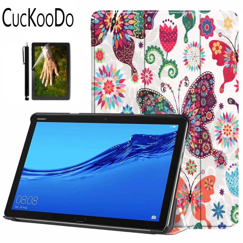 Чехол для huawei MediaPad M5 Lite 10 10,1 ''Tablet Ultra Slim Smart Cover для huawei MediaPad M5 Lite 10 10,1-дюймовый чехол для планшета