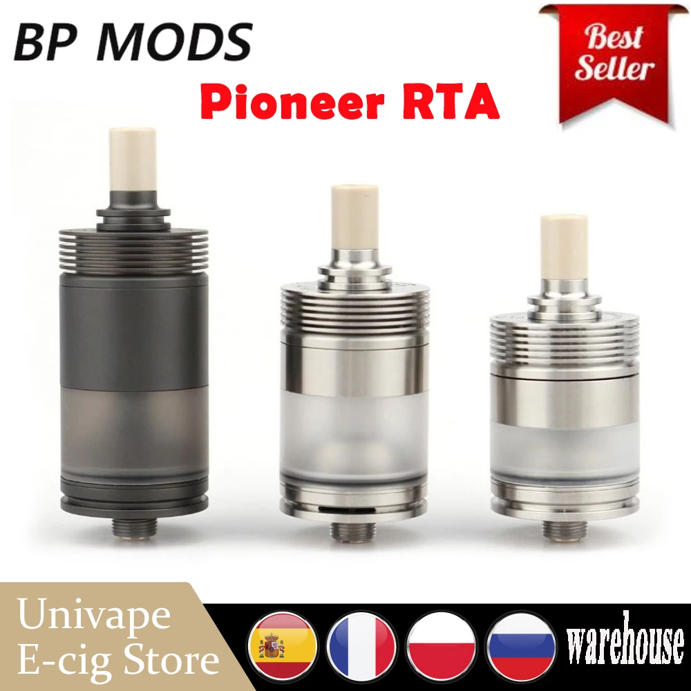 Оригинальный атомайзер BP MODS Pioneer RTA с емкостью 2 мл/3 7 мл и двойным контролем потока