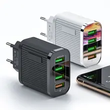 Быстрая зарядка QC 3,0 3 USB зарядное устройство для iPhone 11 samsung Xiaomi супер быстрый дорожный настенный адаптер зарядного устройства для мобильного телефона 4 порта USB