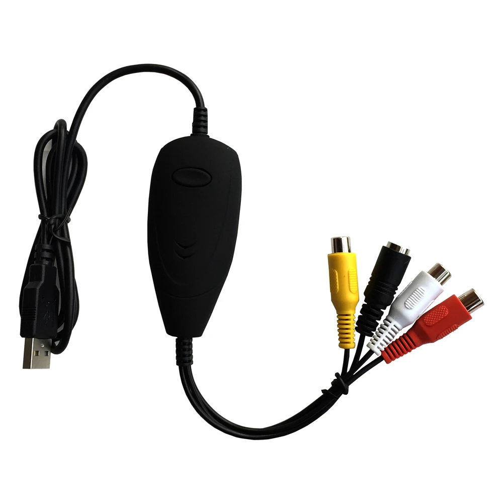 USB2.0 Video Audio Capture converter RCA to capture old analog video audio from VHS Hi8 Camcorder Windows | Электроника