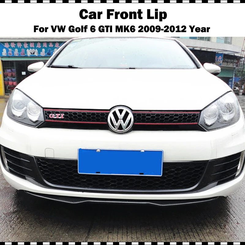 H1 стиль карбоновый передний бампер спойлер для VW Гольф VI GTI 2009 2012 golf 6 MK6 cf Стайлинг