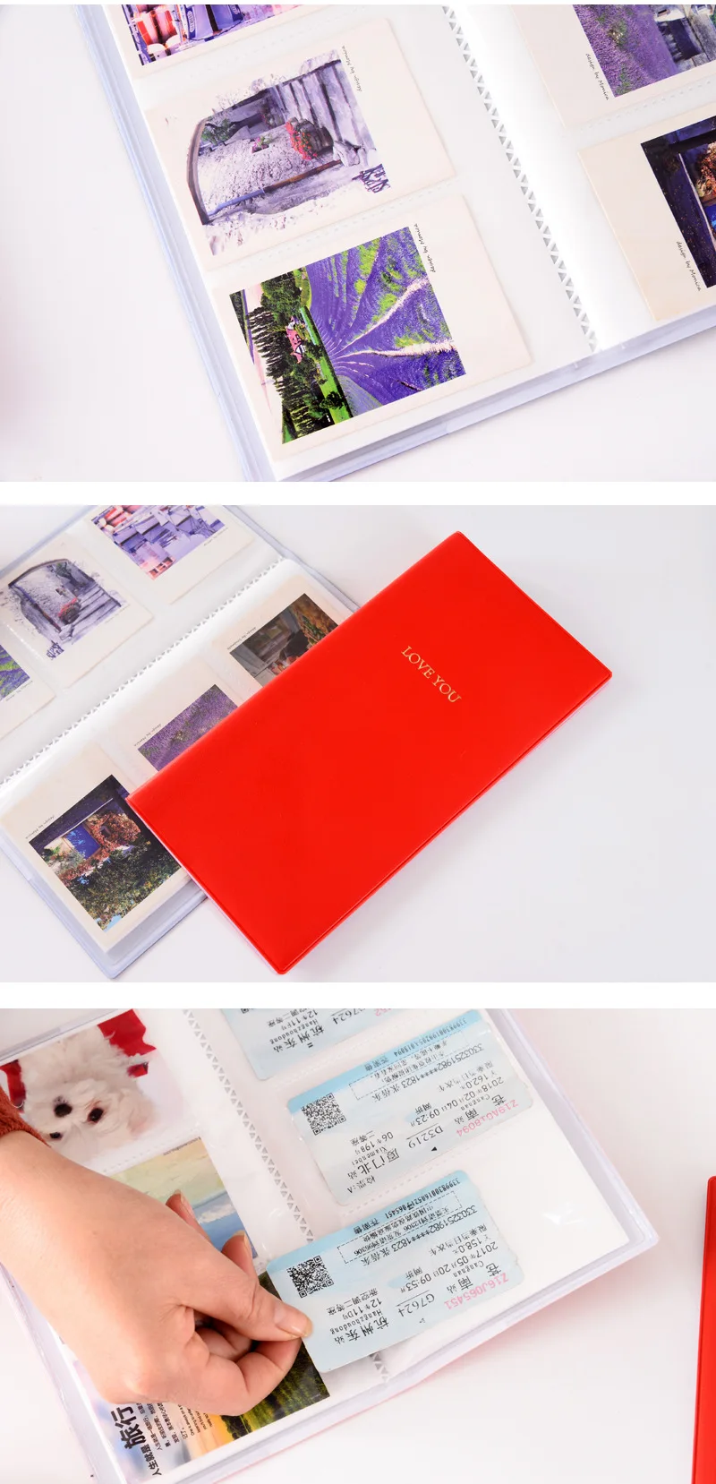 Оптовые поставки однотонные Цвет Loveyou длинные мини моментального фотоаппарата Polaroid вставка Тип альбом 3-дюймовый альбом