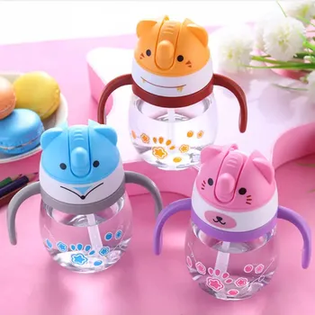 

2020 Fashion Baby Kids Toddler School Drinking Water Straw Bottle Sippy Suction Cup