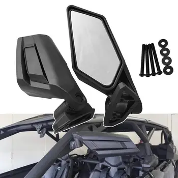 

2Pcs Racing Rearview Side Mirrors 715002898 For Can-Am Maverick X3 Max Maverick X3 Rear View Mirror 2 Mr027 Black