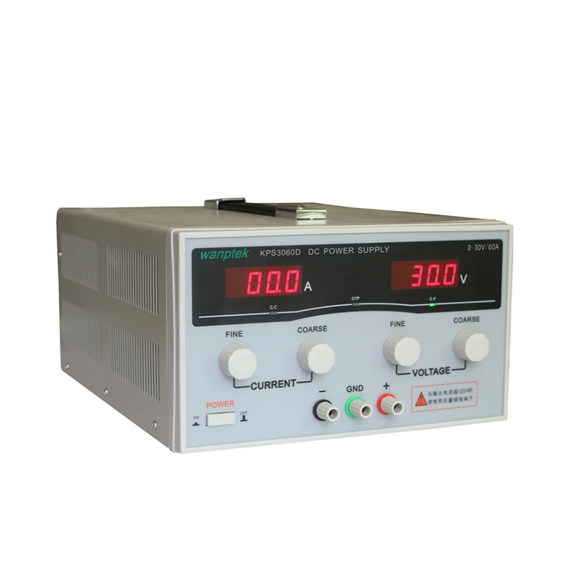 

KPS3060D High precision High Power Adjustable LED Dual Display Switching DC power supply 220V EU 30V/60A