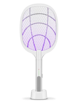 

Home Electric Fly Mosquito Swatter USB Rechargeable Fly Swatter Large Mosquito Killer Bug Zapper Racket For Indoor Outdoor