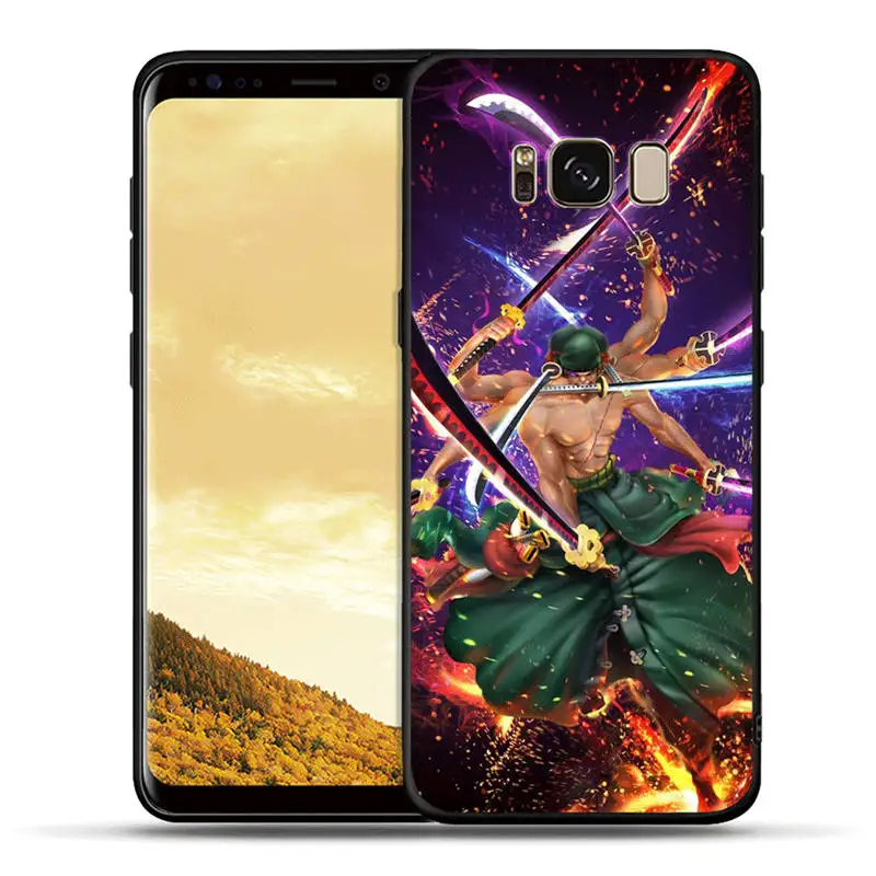 One piece Аниме Луффи Ace Sabo Zoro для Samsung Galaxy S8 S9 S10 Plus S10e Note 8 S7 Edge силиконовый чехол Coque Fundas Etui - Color: H1358
