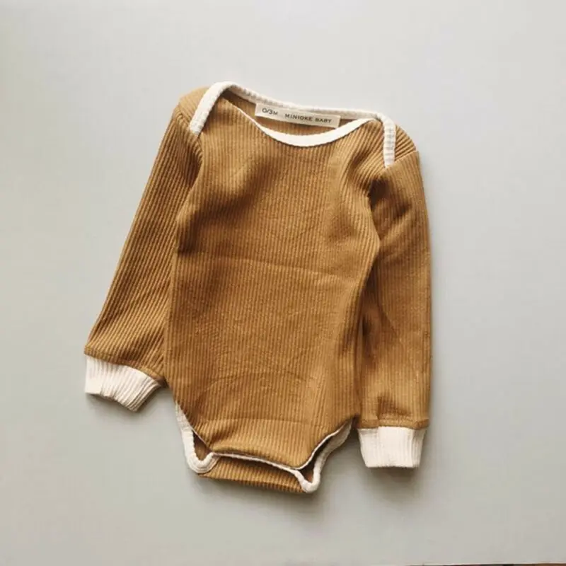 От Carter's, детский костюмчик, осень Повседневное для новорожденных, для маленьких мальчиков и девочек костюм-Комбинезон Боди Наряды вязаная одежда из хлопка, 8 цветов
