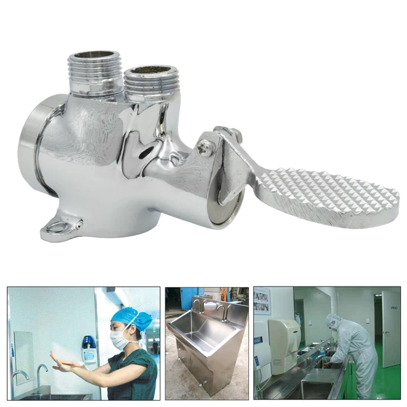 

1 * Floor Foot Pedal Control Switch Tap Valve Faucet Basin Cold Water Hospital