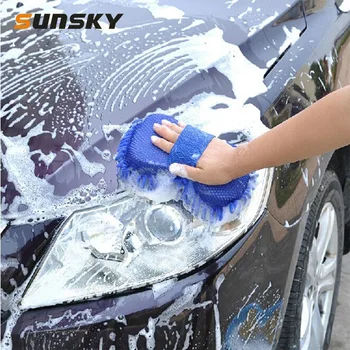 

Car Washing Gloves 21*11cm Ultrafine Fiber Chenille Anthozoan car washing gloves Multi-functional Magic Car Brush Cleaning cloth