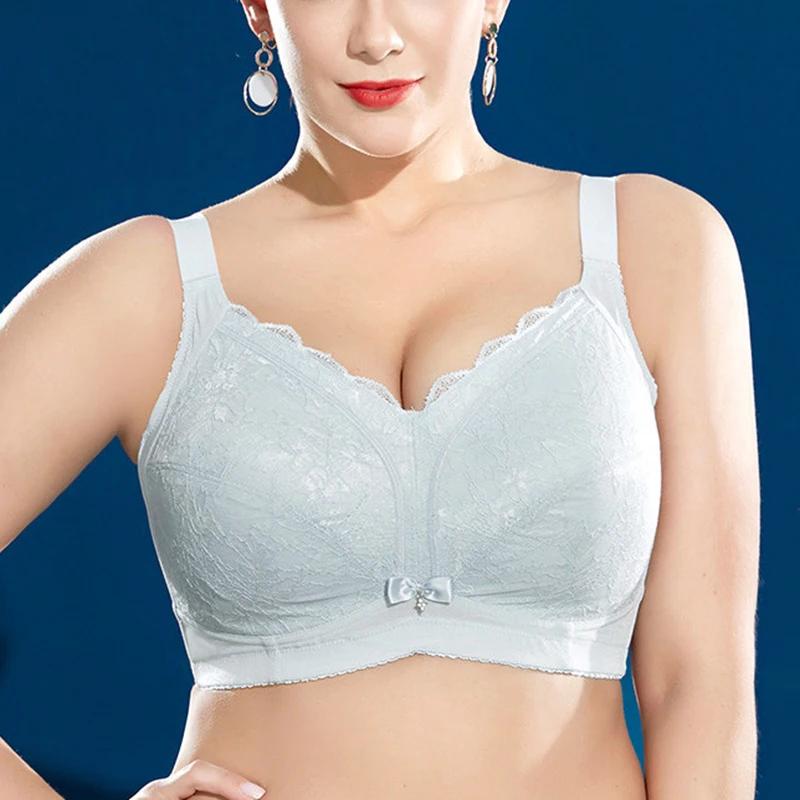 

Women's Minimizer Bra Full Coverage Non-padded Underwear Full Figure Support Wireless Lingerie 34 36 38 40 42 44 46 48 C D E F G