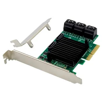 شراءPCI-E ASM1061 4CH SATA GEN3.0 صفيف بطاقة المدمج في ثمانية ميناء SATA3 بطاقة التوسع للكمبيوتر