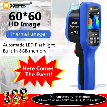

Xeast 2.4 inch Color Screen Handheld Thermal Camera Thermal Imaging Camera Infrared thermometer XE-28 economic thermal imager