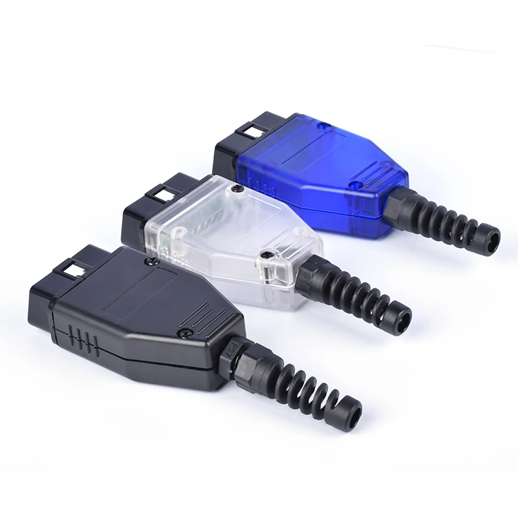 Автомобильный 16 контактный разъем OBD2 штекер OBD корпус с разъемом + чехол SR винт