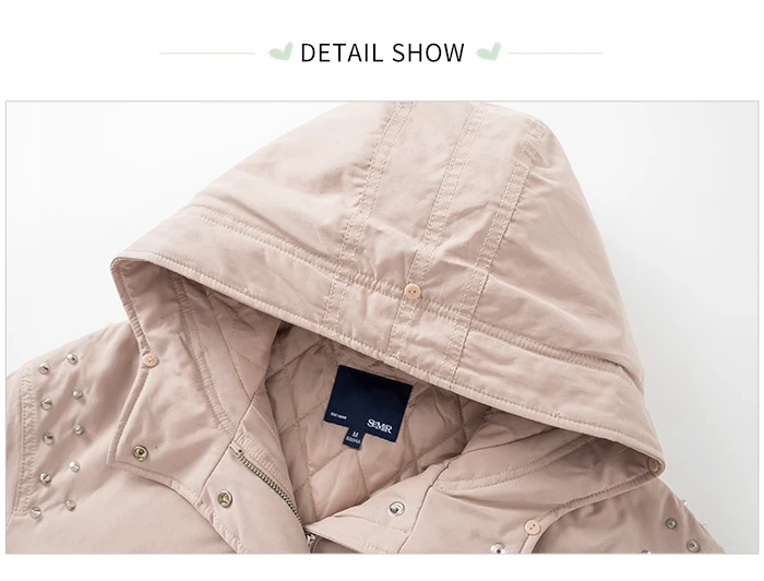 Женская хлопковая парка SEMIR s, новинка, Зимняя женская плотная короткая парка больших размеров
