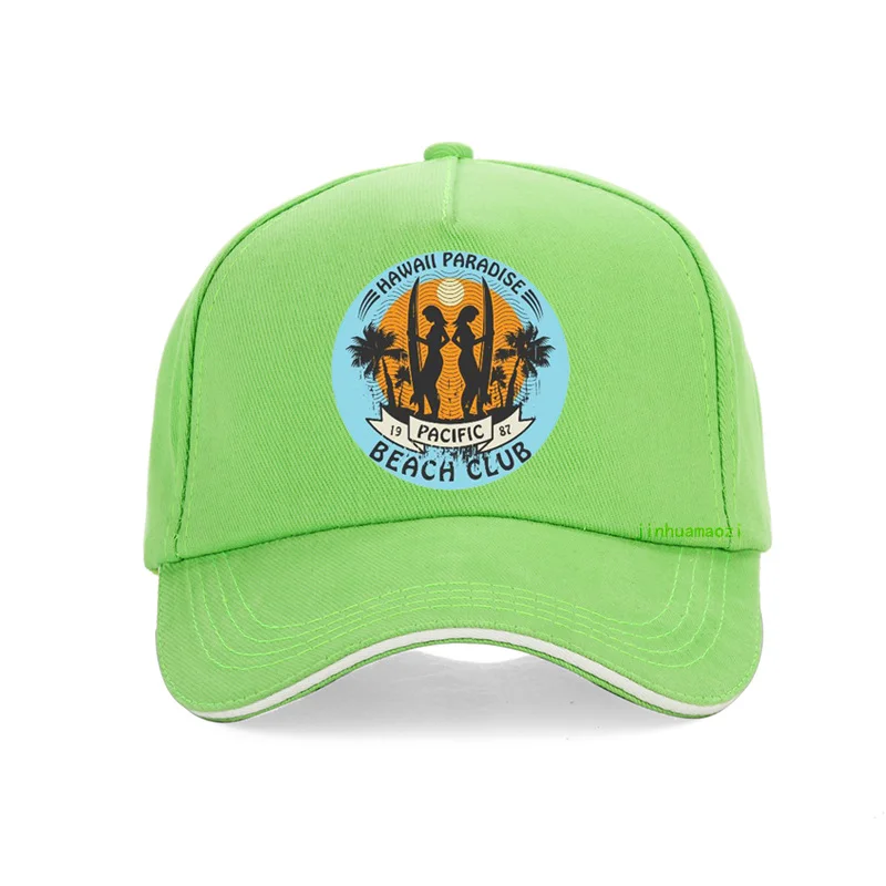 Surf Hawaii BEACH CLUB cap Мода Лето surf Бейсбол Шапки унисекс Регулируемый принт с героями мультфильмов, бейсболка, шляпа, кепка