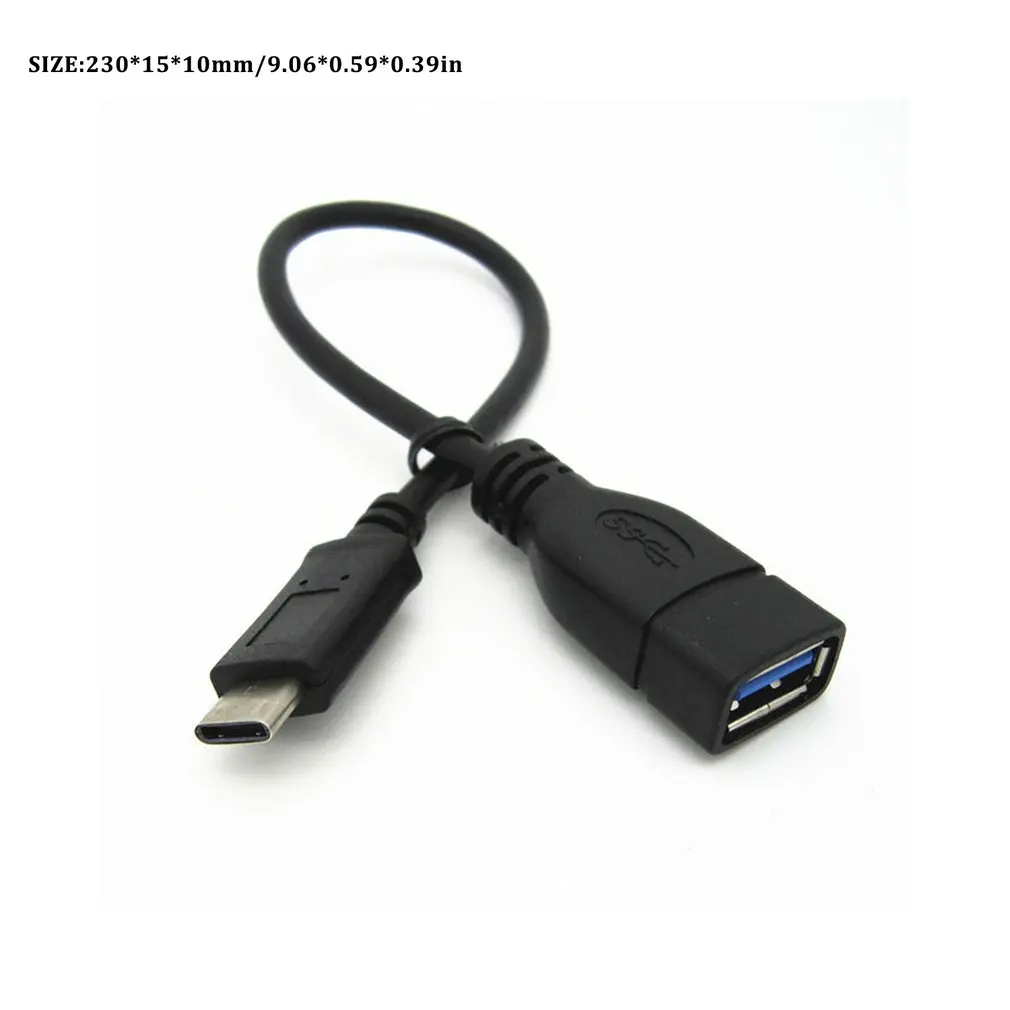 1 шт. OTG кабель USB-C 3,1 Тип C штекер USB 3,0 тип A Женский OTG адаптер кабель-конвертер Шнур кабель передачи данных для u-диска