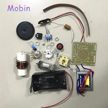 

1PCS/LOT Tube radio kit single-tube single lamp battery-powered shortwave radio CW / SSB receiver Free shipping