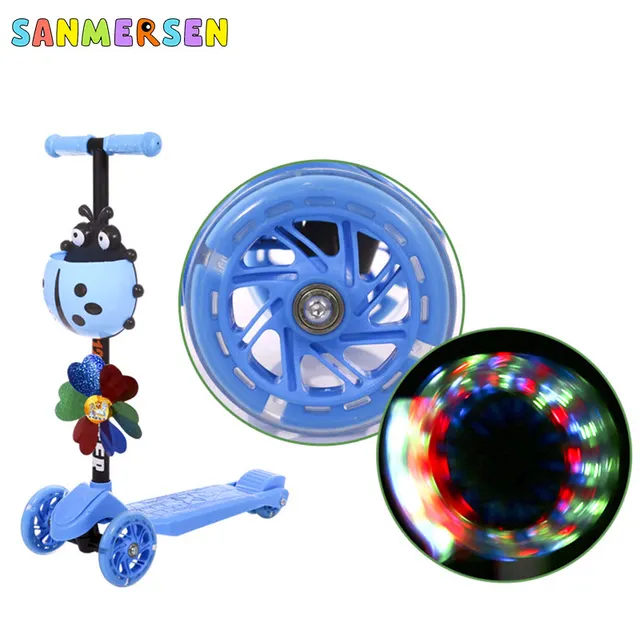 Children Scooter Tricycle Baby Balance Bike Ride On Toys Flash Folding Meter Car Child Walker Toys Indoor Outdoor Toys 1-6 Years 6