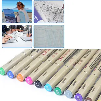 

Marker Pen Artist Sketch Painting School Stationery ABS Micro Line Professional Colorful Drawing Pen Pigment Cartoon Design