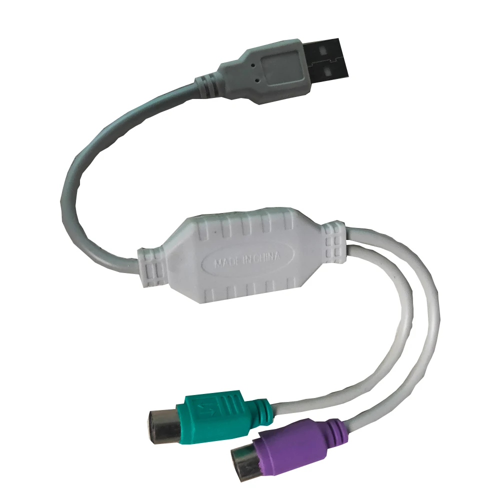 

USB Port Converter USB Male To PS/2 PS2 Keyboard Mouse Female Cable Cord Adapter Play Station 2 Game Component PC to Sony