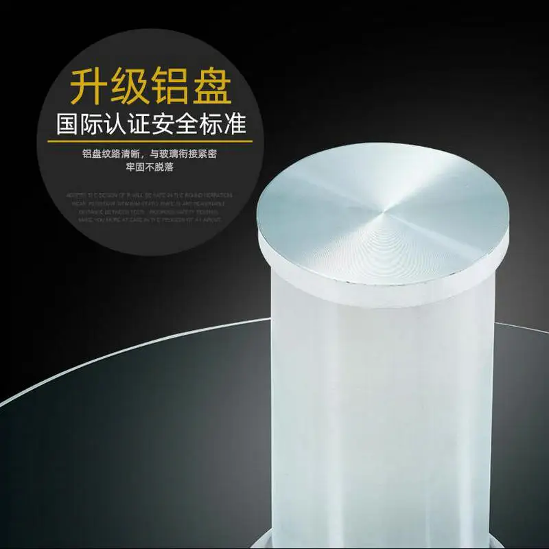 Double Layer Tempered Glass Lazy Susan Glass Dining Table Top Turntable SwivelFixed Double Plate (8)
