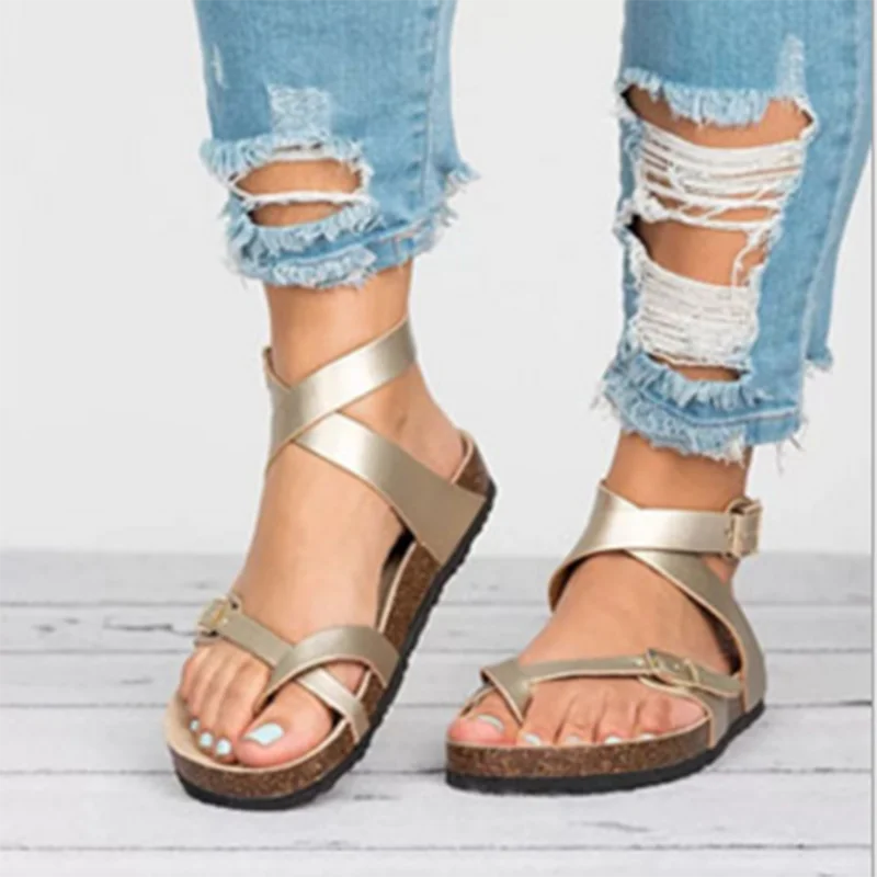 Women Wedge Shoes Casual Summer Roman Sandals Platform Gladiator Sandals Plus Size Ladies Beach Flip Flops VT904 (1)