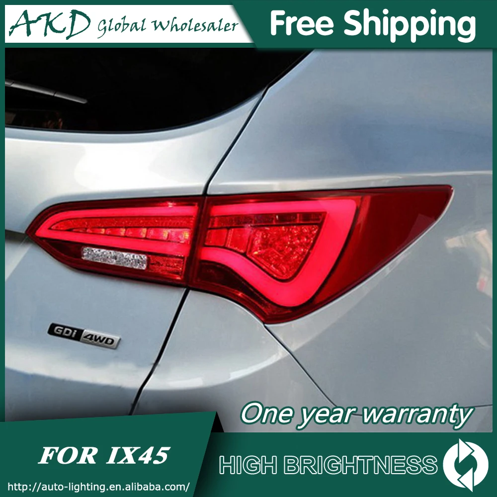 For Car Hyundai IX45 Tail Lamp 2013-2017 Led Fog Lights DRL Day Running Light Tuning Car Accessories New Santa Fe Tail Lights
