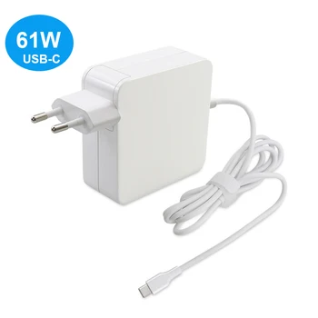 

20.3V 3.0A 61W USB-C Laptop Power Adapter Type-C PD Charger For MacBook Air Pro 13" A1540 A1706 A1708 Charger with USB C Cable
