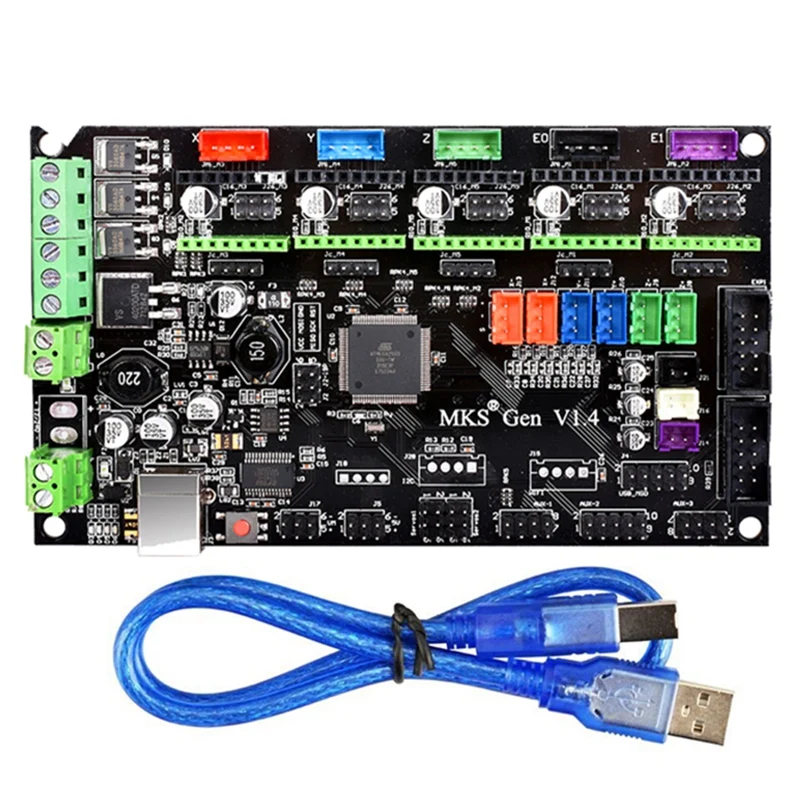 AAAJ Makerbase 3D принтер MKS Gen V1.4 поддержка платы управления TMC2130 V1.1 SPI TMC2208 A4988 DRV8825