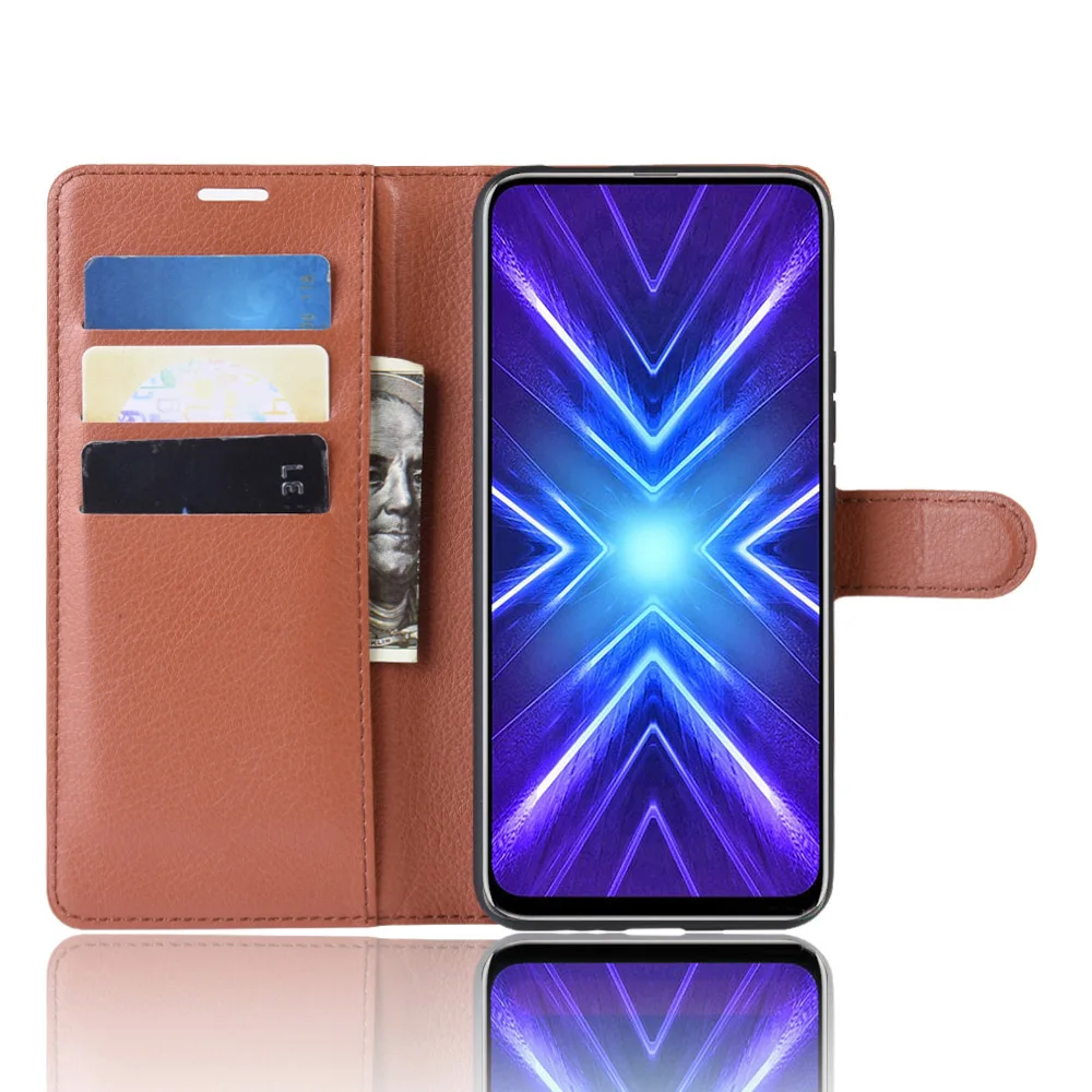 Для huawei Honor 9X Премиум чехол-бумажник для телефона стиль из искусственной кожи чехол для huawei Honor 9X премиум с функцией подставки держатель для карт